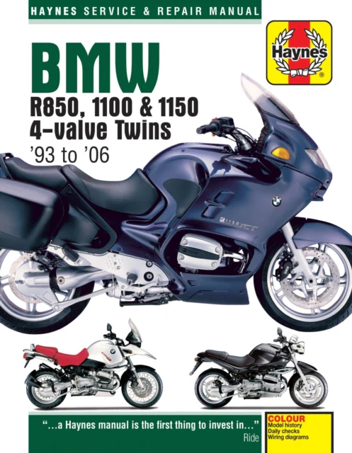 BMW R850, 1100 & 1150 4-valve Twins (93 - 06) Haynes Repair Manual - Image 2