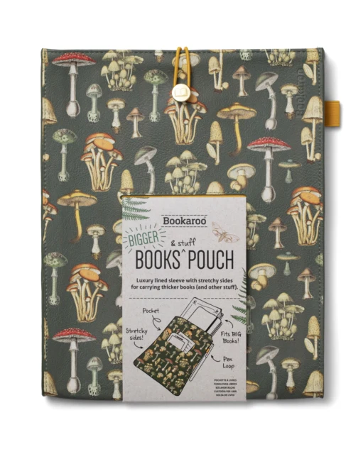 Bookaroo Books & Stuff Pouch - Botanical Mushroom - Image 2