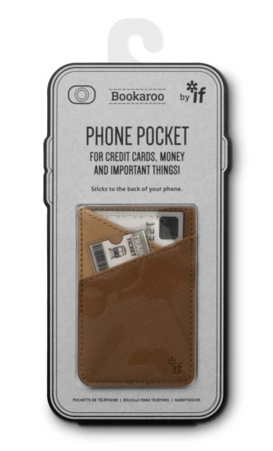 Bookaroo Phone Pocket - Brown - Image 2