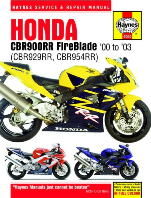 Honda CBR900RR FireBlade (00 - 03) Haynes Repair Manual - Image 2