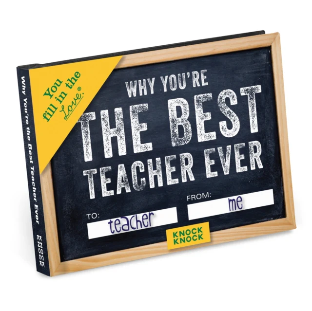 Knock Knock Why You’re the Best Teacher Ever Book Fill in the Love Fill-in-the-Blank Book & Gift Journal - Image 2