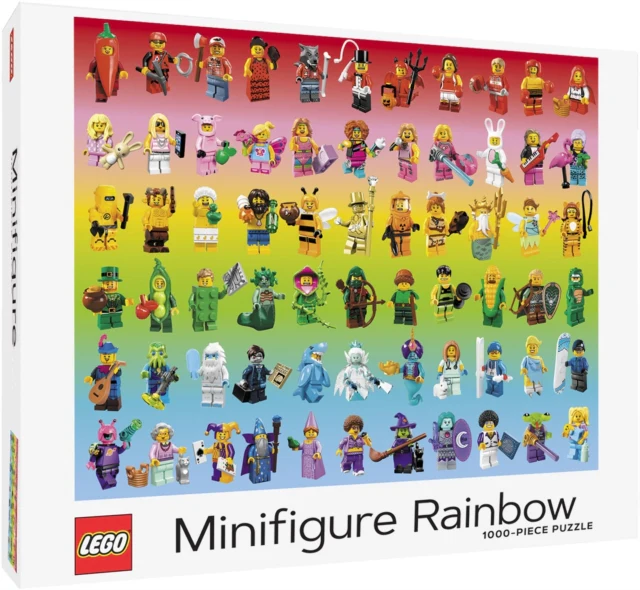 LEGO Minifigure Rainbow 1000-Piece Puzzle - Image 2