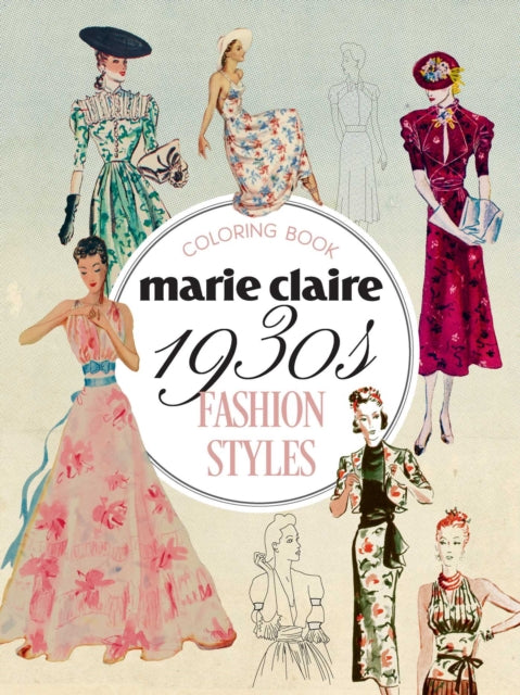 Marie Claire 1930s Fashion Styles Coloring Book - Image 2