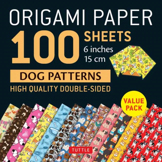 Origami Paper 100 sheets Dog Patterns 6" (15 cm) - Image 2