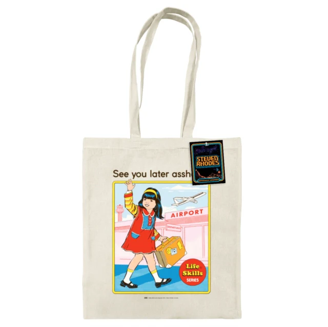 Steven Rhodes (See You Later) Natural Tote Bag - Image 2