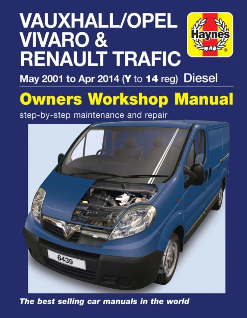 Vauxhall/Opel Vivaro & Renault Trafic Diesel May 01 to Apr 14 (Y to 14 reg) Haynes Repair Manual - Image 2